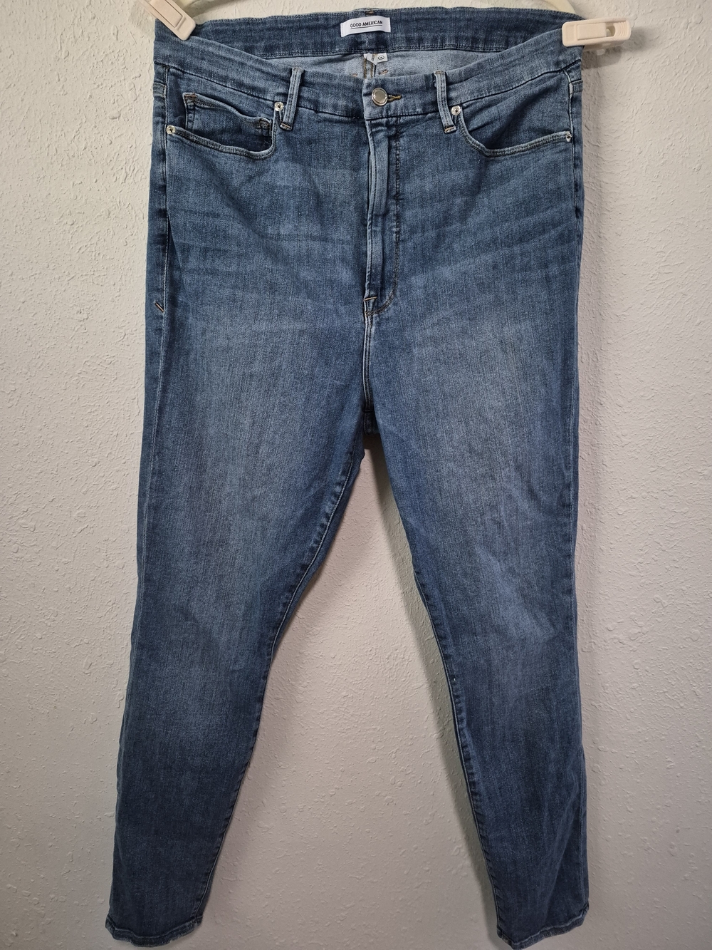 Good American Good Waist Ceopped Skinny High Rise Jeans Size 20
